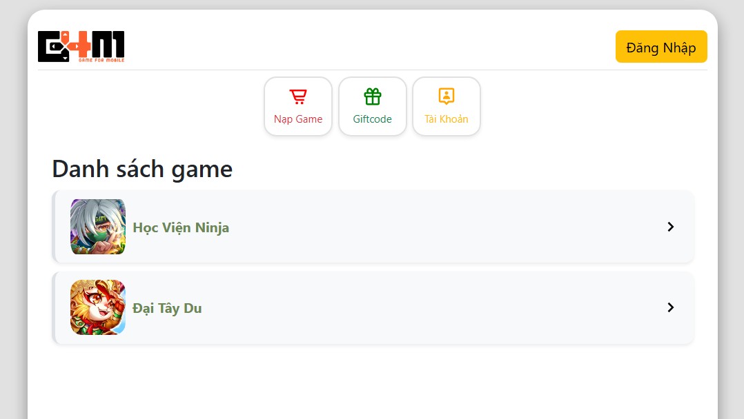 Hướng Dẫn Nạp Thẻ